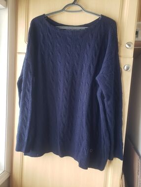 Ralph Lauren Sports Navy Cable Knit Sweater